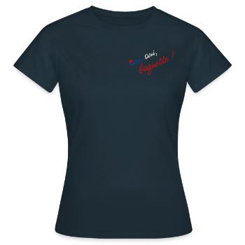french baguette - T-shirt Femme - marine - Devant - AI Model Female 172 dark (172cm)