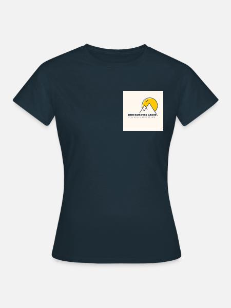 Minimalistisches Serfaus Fiss Ladis-Logo - Frauen T-Shirt - Navy