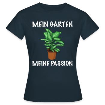Gärtnerin Pflanzen Passion - Frauen T-Shirt - Navy - Vorne - AI Model Female 172 dark (172cm)