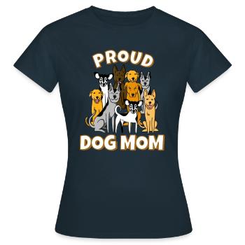 Maman de chien - T-shirt Femme - marine - Devant - AI Model Female 172 dark (172cm)