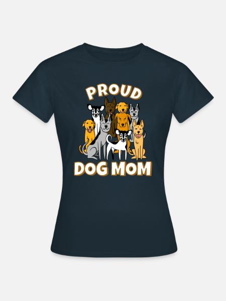 Hunde Mama - Frauen T-Shirt - Navy