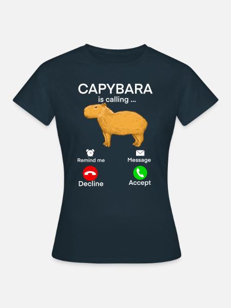 Capybara - Frauen T-Shirt - Navy