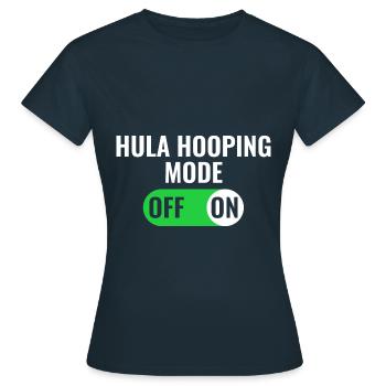 Hula Hooping mode to sport hoop - Women's T-Shirt - navy - Front - AI Model Female 172 dark (172cm)