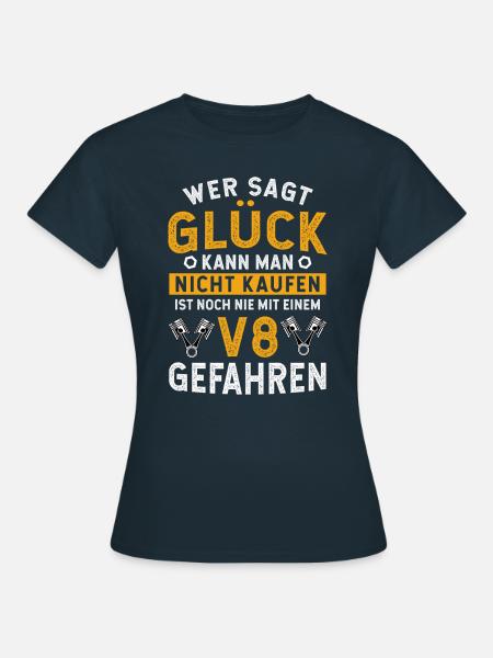 Schrauber Mechatroniker Tuner V8 Motorsport - Frauen T-Shirt - Navy
