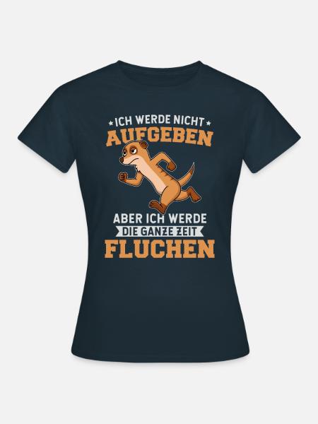 Ausdauer Training Sportler Trainingskleidung - Frauen T-Shirt - Navy