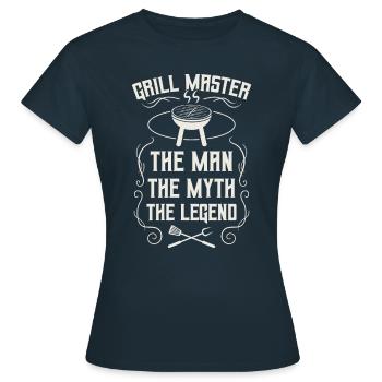 Barbecue Grill Grill Accessoires BBQ Grill Master Grill Grill - T-shirt Femme - marine - Devant - AI Model Female 172 dark (172cm)