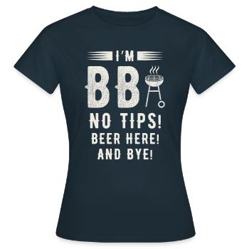 Barbecue Grill Grill Accessoires BBQ Grill Master Grill Grill - T-shirt Femme - marine - Devant - AI Model Female 172 dark (172cm)