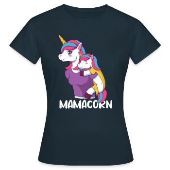 Mamacorn Mama Mother Unicorn - Women's T-Shirt - navy - Front - AI Model Female 172 dark (172cm)