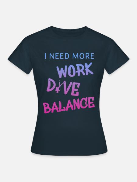 Diving - Frauen T-Shirt - Navy