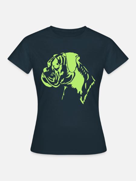 Boxer Kopf - Frauen T-Shirt - Navy