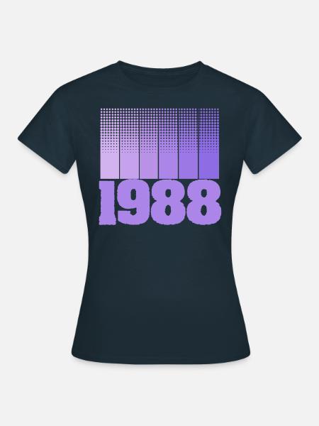 Jahr 1988 - Frauen T-Shirt - Navy