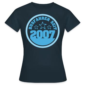 2007 - Frauen T-Shirt - Navy - Vorne - AI Model Female 172 dark (172cm)