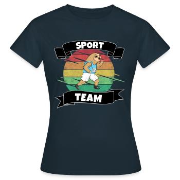 Sport - Women's T-Shirt - navy - Front - AI Model Female 172 dark (172cm)