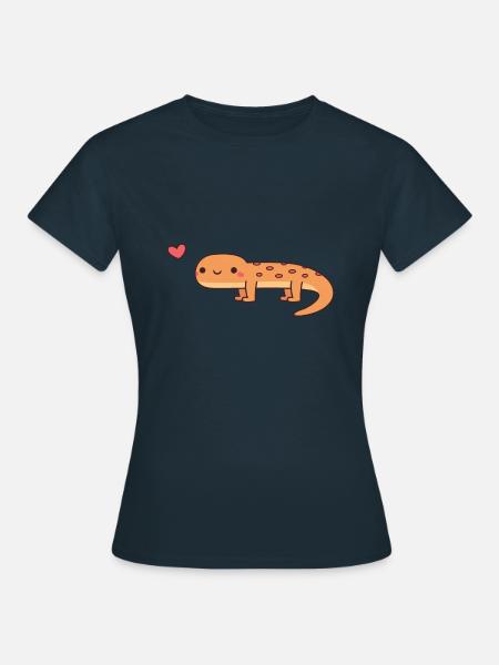 Süßer Molch - Frauen T-Shirt - Navy