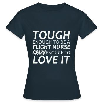 Infirmière de vol Crazy Air Rescue - T-shirt Femme - marine - Devant - AI Model Female 172 dark (172cm)