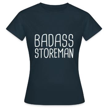 Storeman Badass - Women's T-Shirt - navy - Front - AI Model Female 172 dark (172cm)