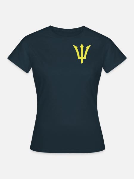 Dreizack - Vektor - Frauen T-Shirt - Navy