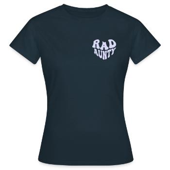 Cœur de tante rétro Rad - Tante cool (Couleur personnalisée) - T-shirt Femme - marine - Devant - AI Model Female 172 dark (172cm)
