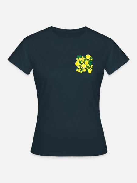 Zitronen - Frauen T-Shirt - Navy