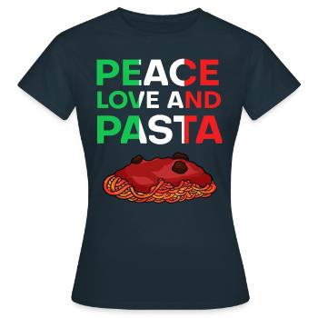 Pasta Pasta - Frauen T-Shirt - Navy - Vorne - AI Model Female 172 dark (172cm)