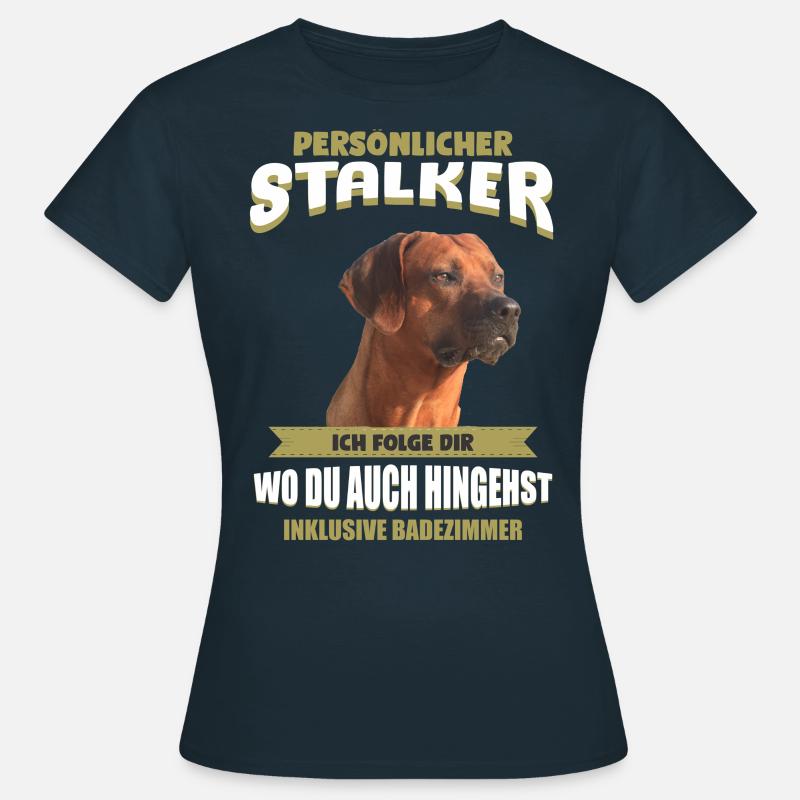 Rhodesian Ridgeback Tshirt - Rhodesian Ridgeback - Frauen T-Shirt - Navy