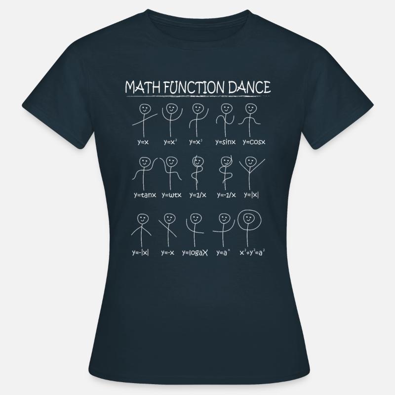 Math Functions Dance - Women's T-Shirt - navy