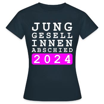 Bachelorette Party 2024 Bachelorette Party - Women's T-Shirt - navy - Front - AI Model Female 172 dark (172cm)