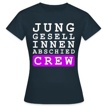 Hen Party Crew Hen - Women's T-Shirt - navy - Front - AI Model Female 172 dark (172cm)