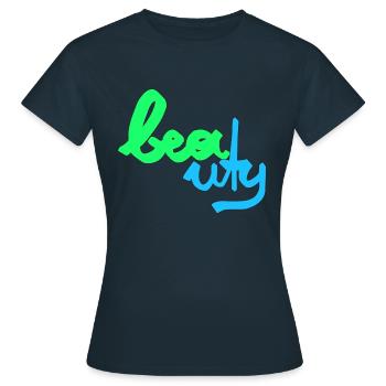 Beauty - Women's T-Shirt - navy - Front - AI Model Female 172 dark (172cm)