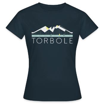 TORBOLE - Frauen T-Shirt - Navy - Vorne - AI Model Female 172 dark (172cm)