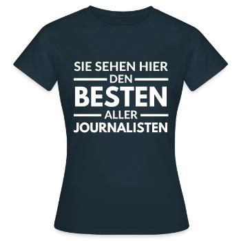 Sie sehen hier den Besten aller Sie sehen hier den - Frauen T-Shirt - Navy - Vorne - AI Model Female 172 dark (172cm)