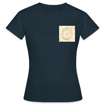 Golden freedom - T-shirt Femme - marine - Devant - AI Model Female 172 dark (172cm)