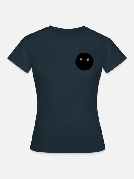 Cat's eyes in the dark - Women's T-Shirt - navy