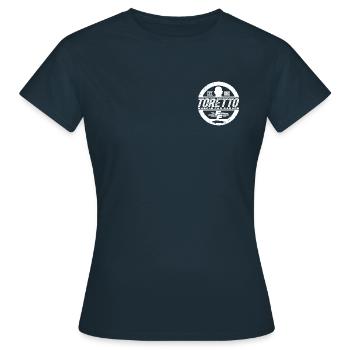 Fast and Furious Logo Avec Dom Toretto - T-shirt Femme - marine - Devant - AI Model Female 172 dark (172cm)