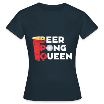 Reine Beerpong - T-shirt Femme - marine - Devant - AI Model Female 172 dark (172cm)