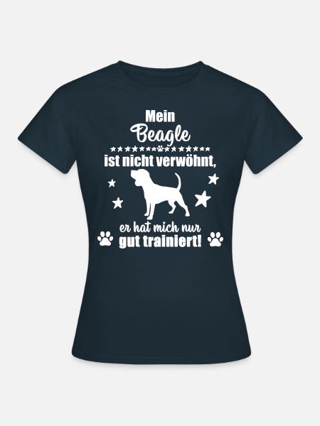 Beagle - witziges Statement! - Frauen T-Shirt - Navy
