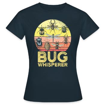 Bug Whisperer Enfants Bug Hunter Cadeau - T-shirt Femme - marine - Devant - AI Model Female 172 dark (172cm)