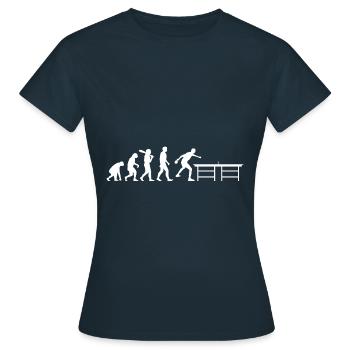 Ping-pong Evolution Ping-pong ping-pong - T-shirt Femme - marine - Devant - AI Model Female 172 dark (172cm)