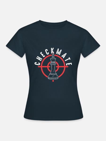 Checkmate Schach Chess - Frauen T-Shirt - Navy