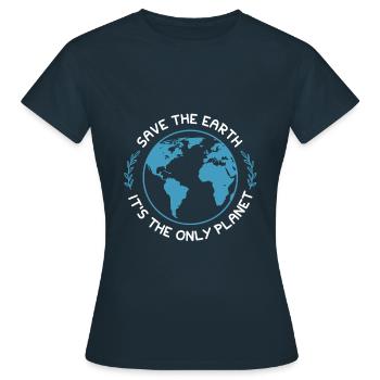 Climate Protection Nature Conservation - Women's T-Shirt - navy - Front - AI Model Female 172 dark (172cm)