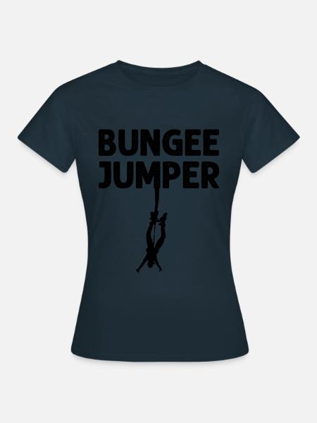 Bungee Jumper - Frauen T-Shirt - Navy