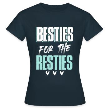 amis ami herz - T-shirt Femme - marine - Devant - AI Model Female 172 dark (172cm)