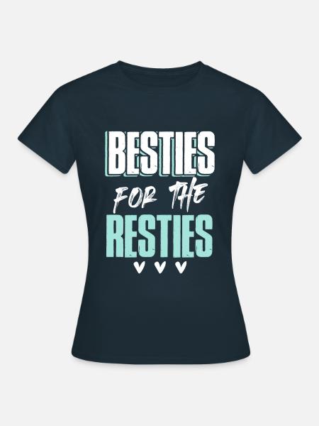 freunde freund herz - Frauen T-Shirt - Navy
