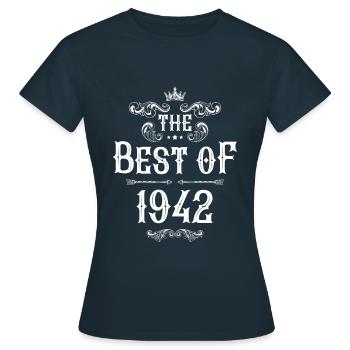 1942 best of - T-shirt Femme - marine - Devant - AI Model Female 172 dark (172cm)