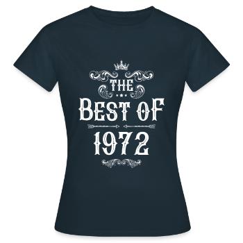 1972 best of - Frauen T-Shirt - Navy - Vorne - AI Model Female 172 dark (172cm)