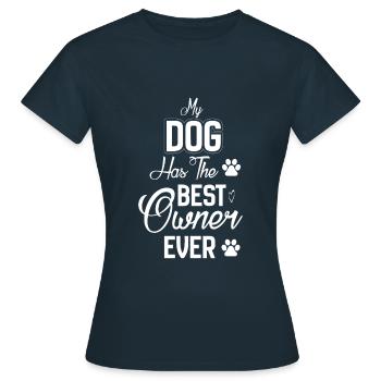 Dog owner Dog owner Dog owner Dog lover - Women's T-Shirt - navy - Front - AI Model Female 172 dark (172cm)