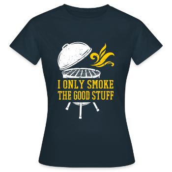 Viande Grillée Grillades Grill Qualité Grill - T-shirt Femme - marine - Devant - AI Model Female 172 dark (172cm)