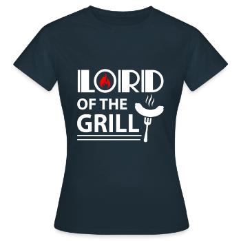 Seigneur du Grill Grill Master Barbecue Grill - T-shirt Femme - marine - Devant - AI Model Female 172 dark (172cm)