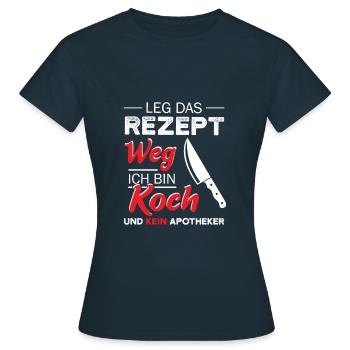 Recette Koch Pharmacien Drôle De dicton art culinaire - T-shirt Femme - marine - Devant - AI Model Female 172 dark (172cm)