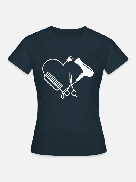 Kapper kapsalon kapper kapsalon kapper - Vrouwen T-shirt - navy